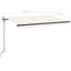 markise m. LED + vindsensor 400x350 cm automatisk creme