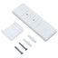 markise m. LED + vindsensor 400x350 cm automatisk antracit