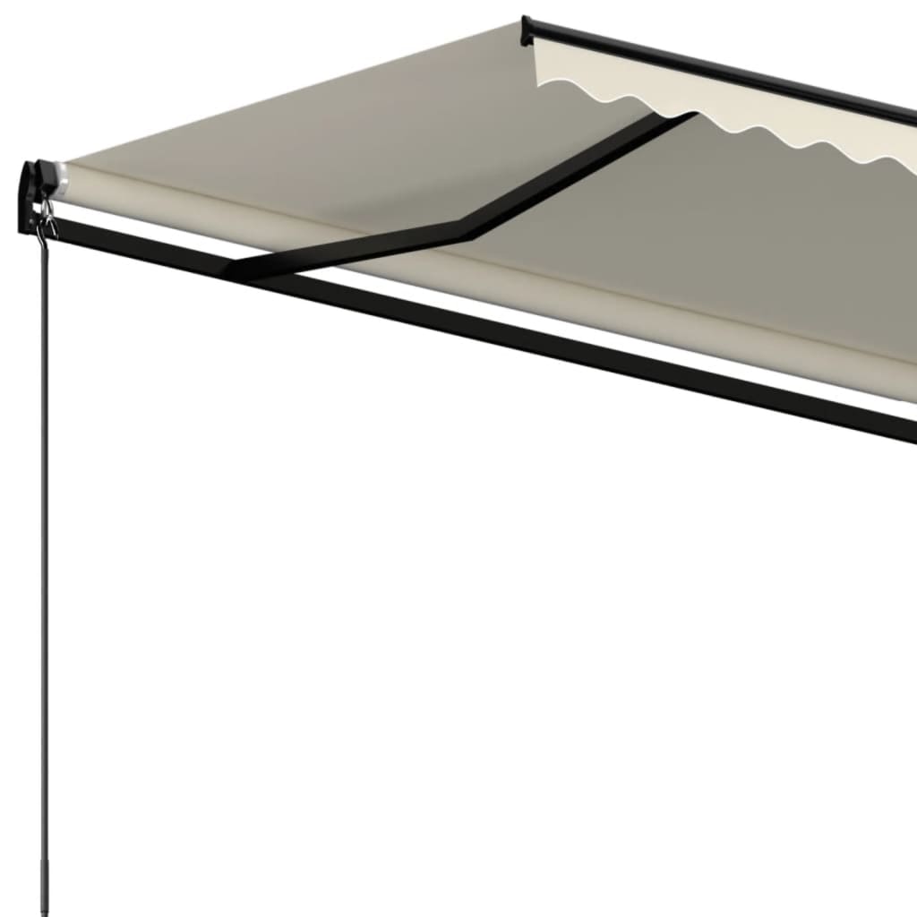 markise 450x350 cm manuel betjening cremefarvet
