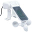 markise m. gardin+LED+vindsensor 3x2,5 m automatisk cremefarvet