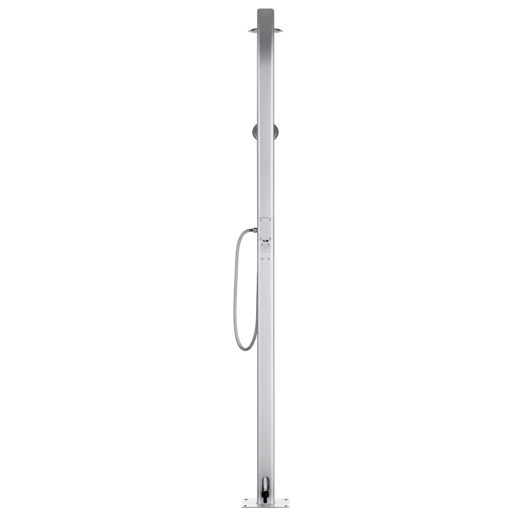 havebruser med brun bund 220 cm aluminium