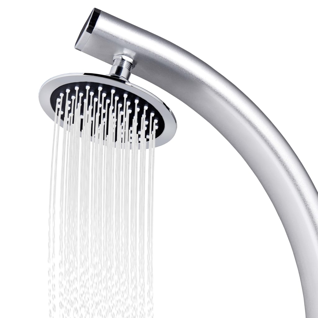 havebruser med brun bund 220 cm aluminium