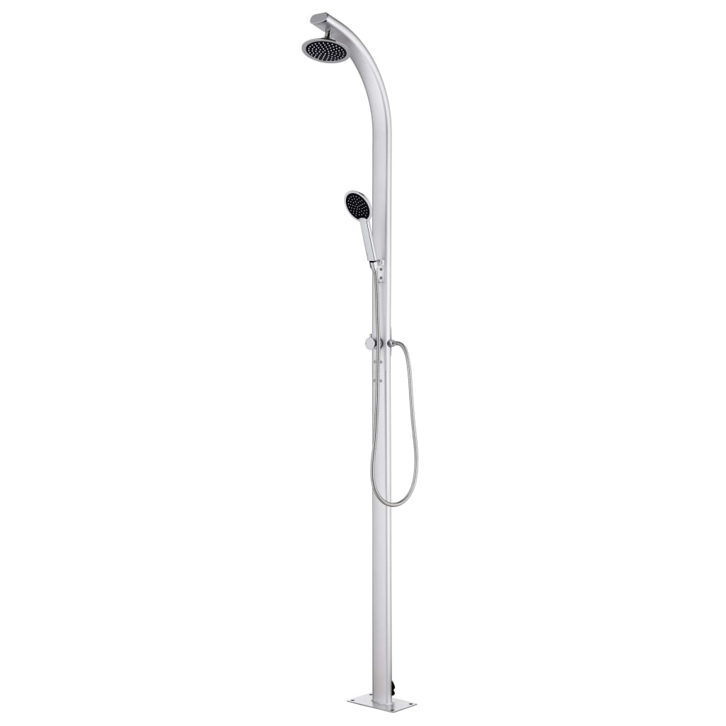 havebruser med grå bund 220 cm aluminium