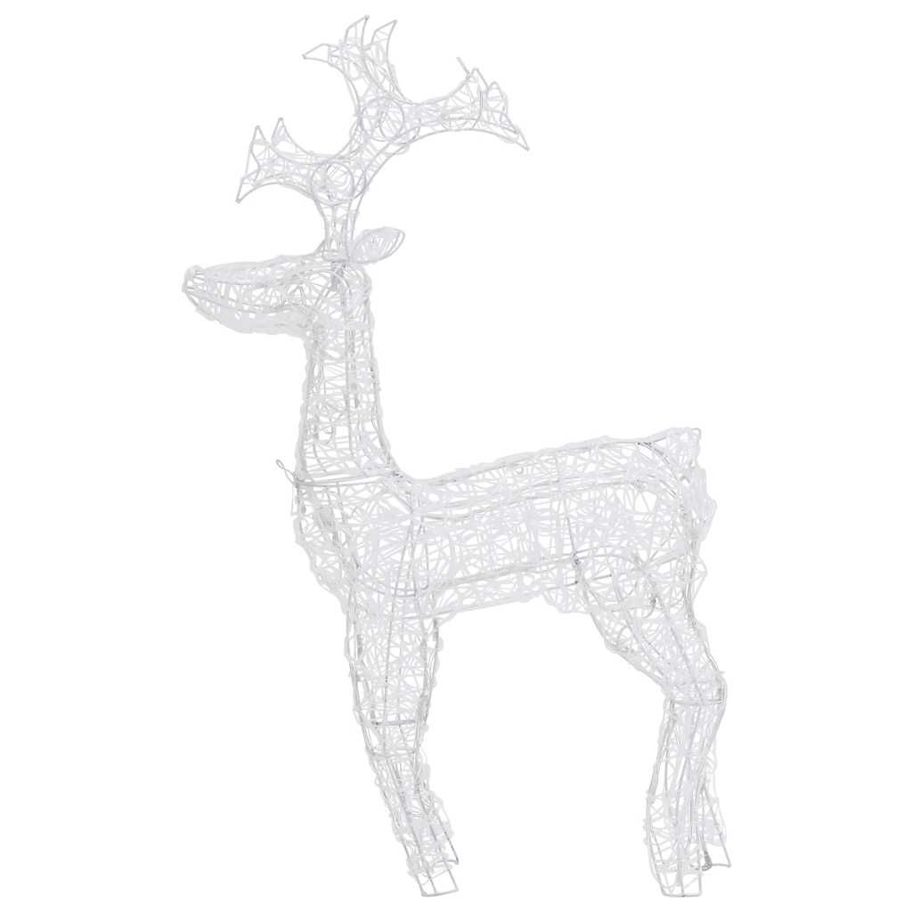 juledekoration rensdyr 90 LED-lys 60x16x100 cm akryl