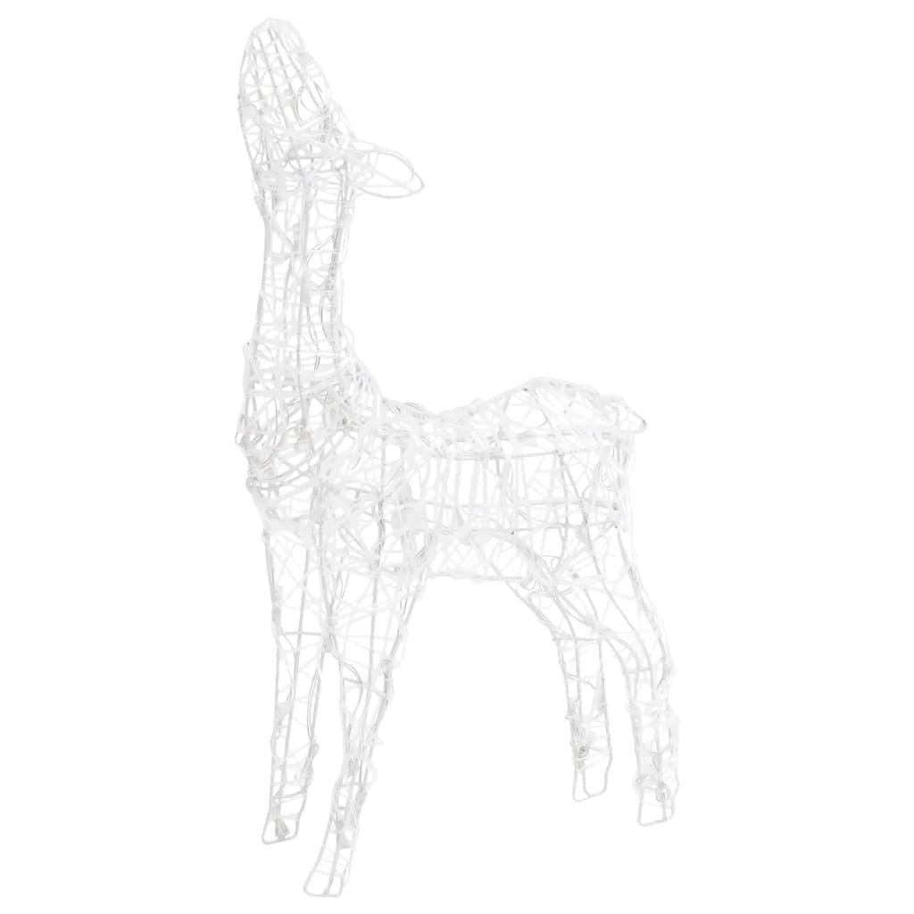 juledekoration rensdyrfamilie 160 LED'er akryl blå