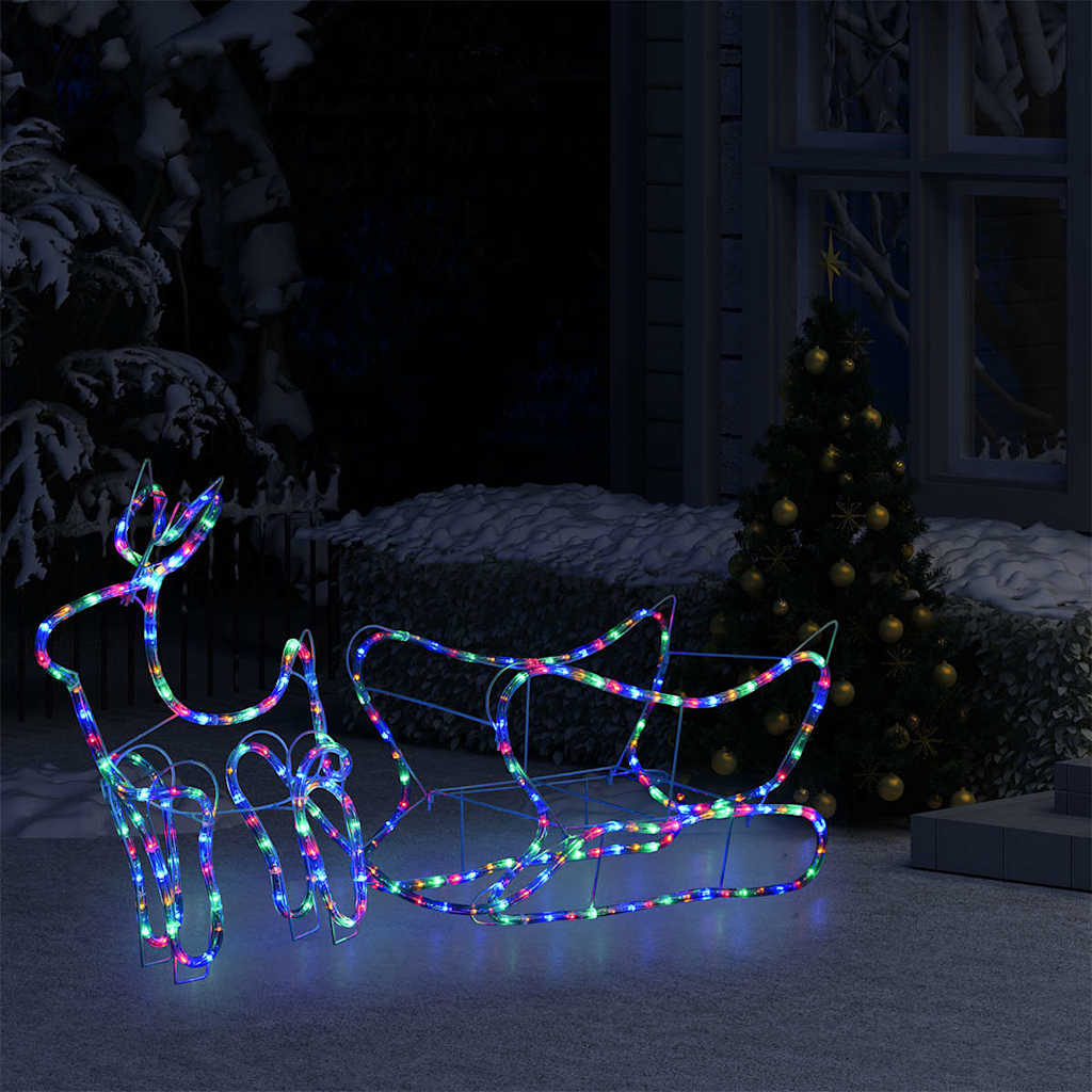 rensdyr og kane udendørs juledekoration 252 LED'er