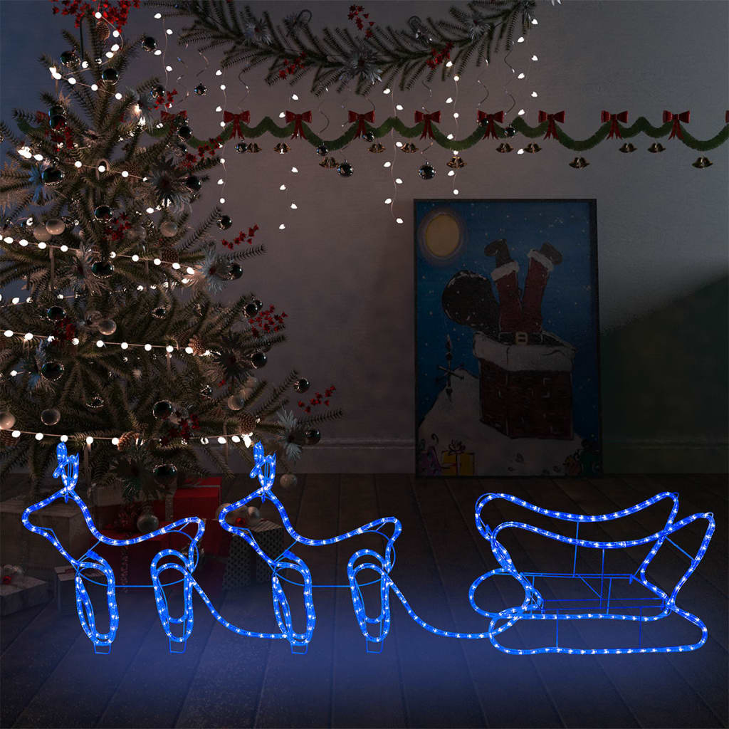 rensdyr og kane udendørs juledekoration 576 LED'er