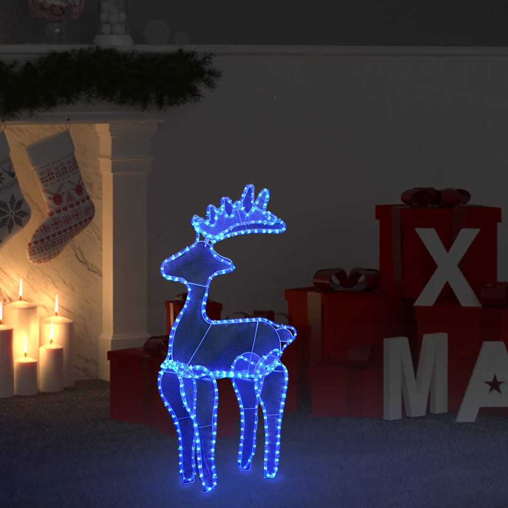 rensdyrdekoration 60x24x89 cm 306 LED'er trådnet
