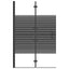 foldbar bruseafskærmning 80x140 cm sikkerhedsglas sort