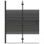 foldbar bruseafskærmning 100x140 cm sikkerhedsglas sort
