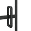 bruseafskærmning 80x140 cm sikkerhedsglas sort