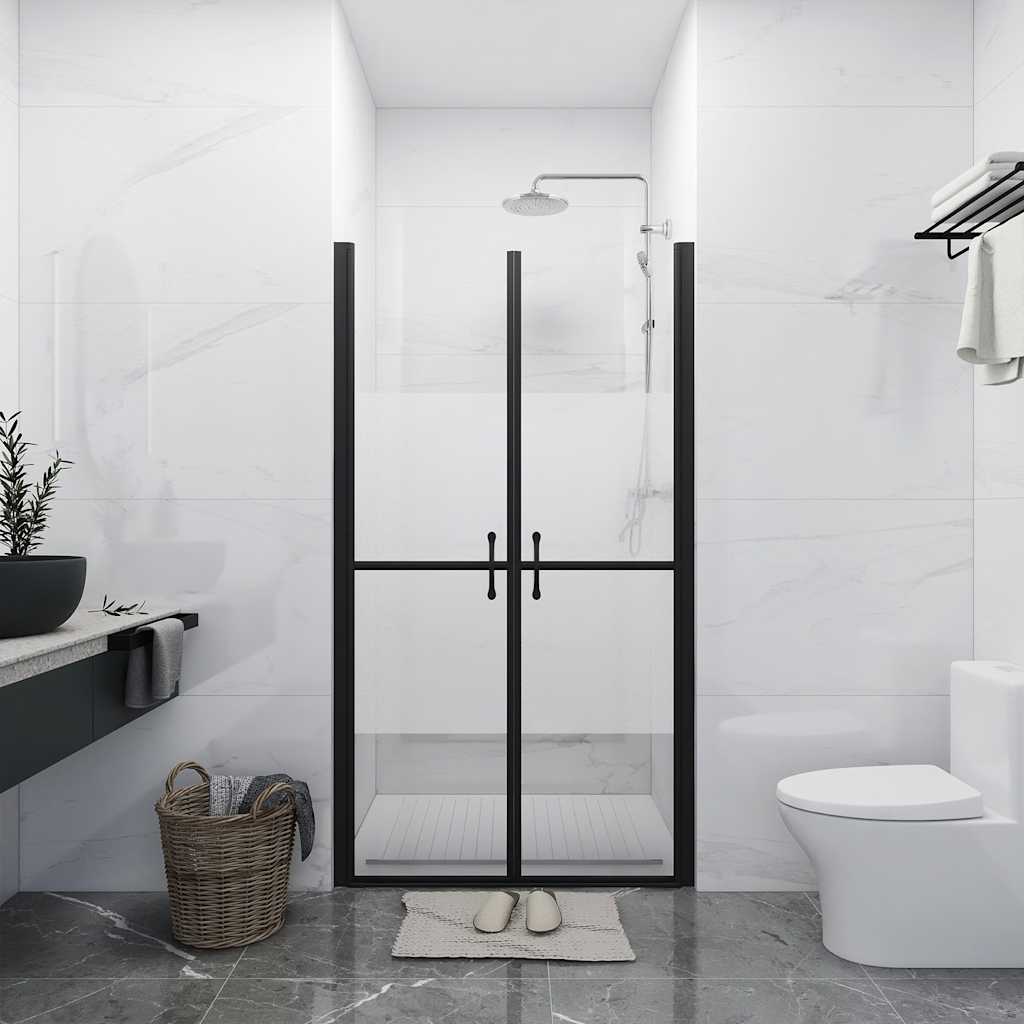 brusedør (73-76)x190 cm sikkerhedsglas delvist matteret