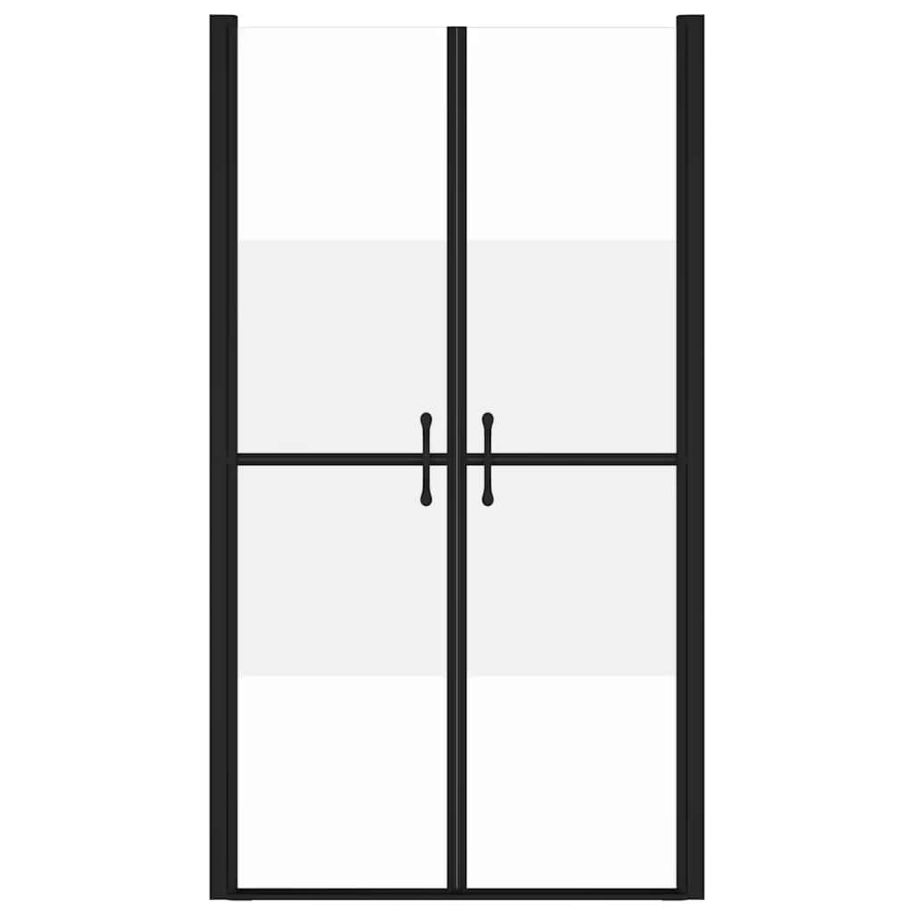 brusedør (88-91)x190 cm sikkerhedsglas delvist matteret