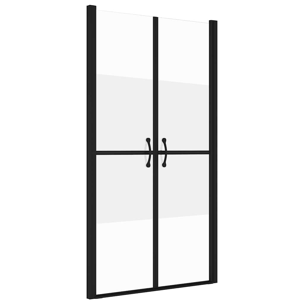 brusedør (93-96)x190 cm sikkerhedsglas delvist matteret