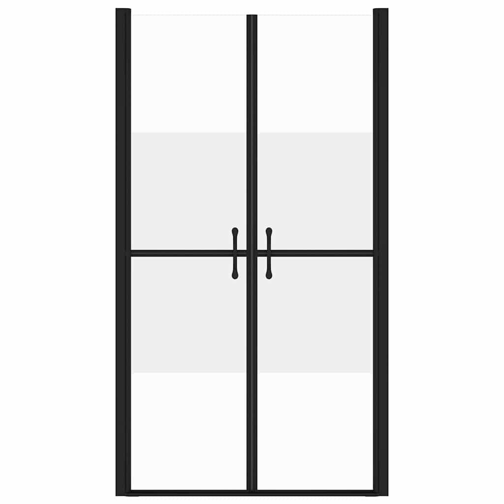 brusedør (98-101)x190 cm sikkerhedsglas delvist matteret