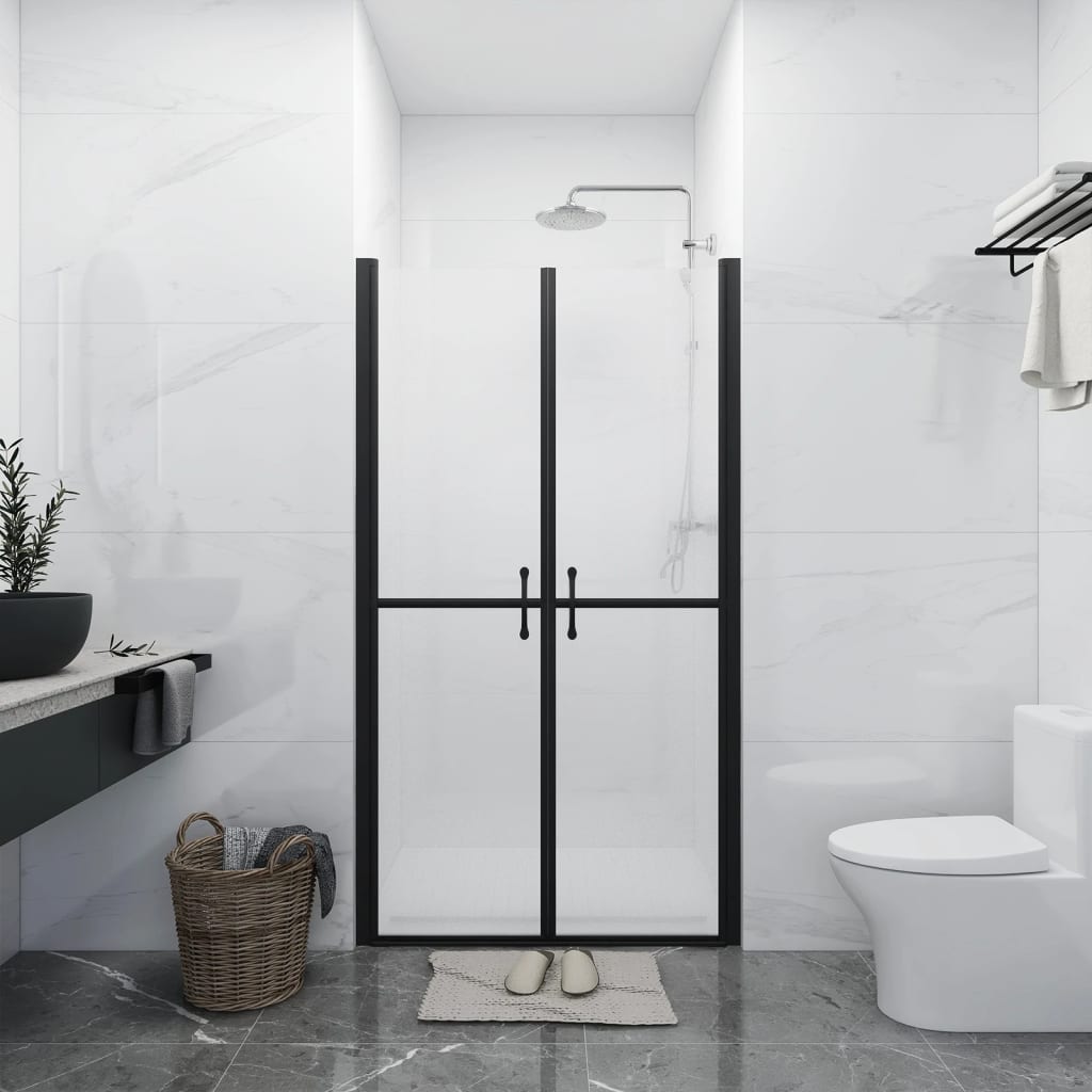 brusedør (83-86)x190 cm sikkerhedsglas matteret