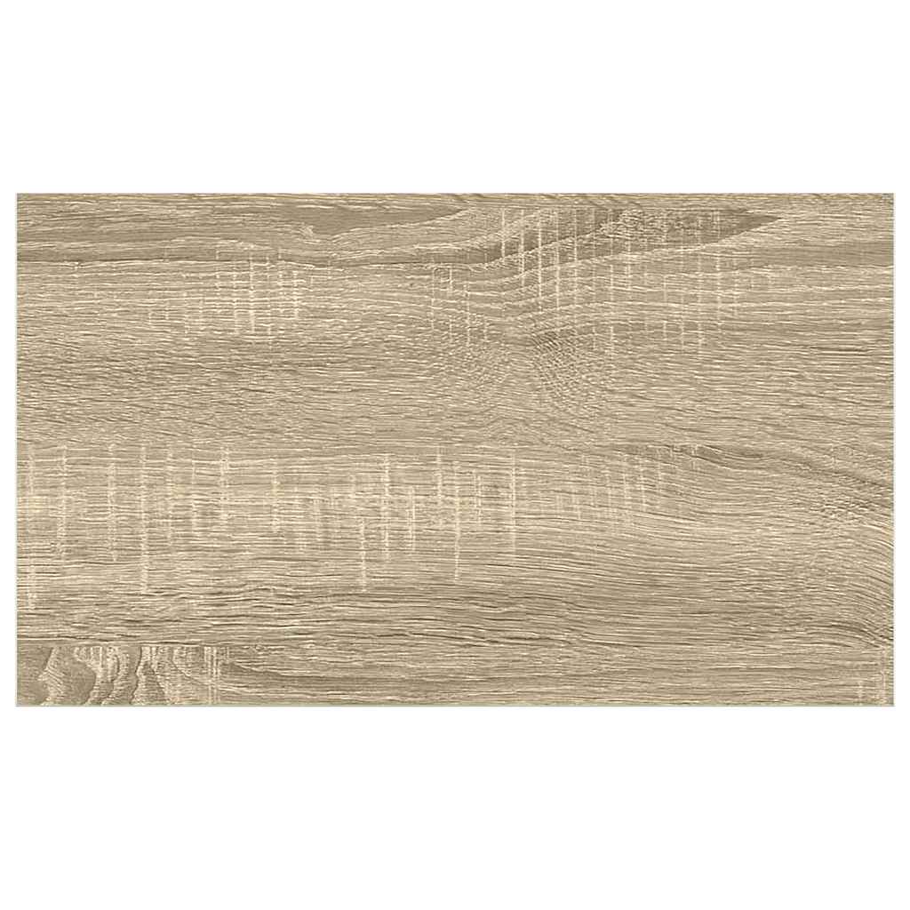 væghylde 40x23,5x3,8 cm MDF egetræsfarve og hvid