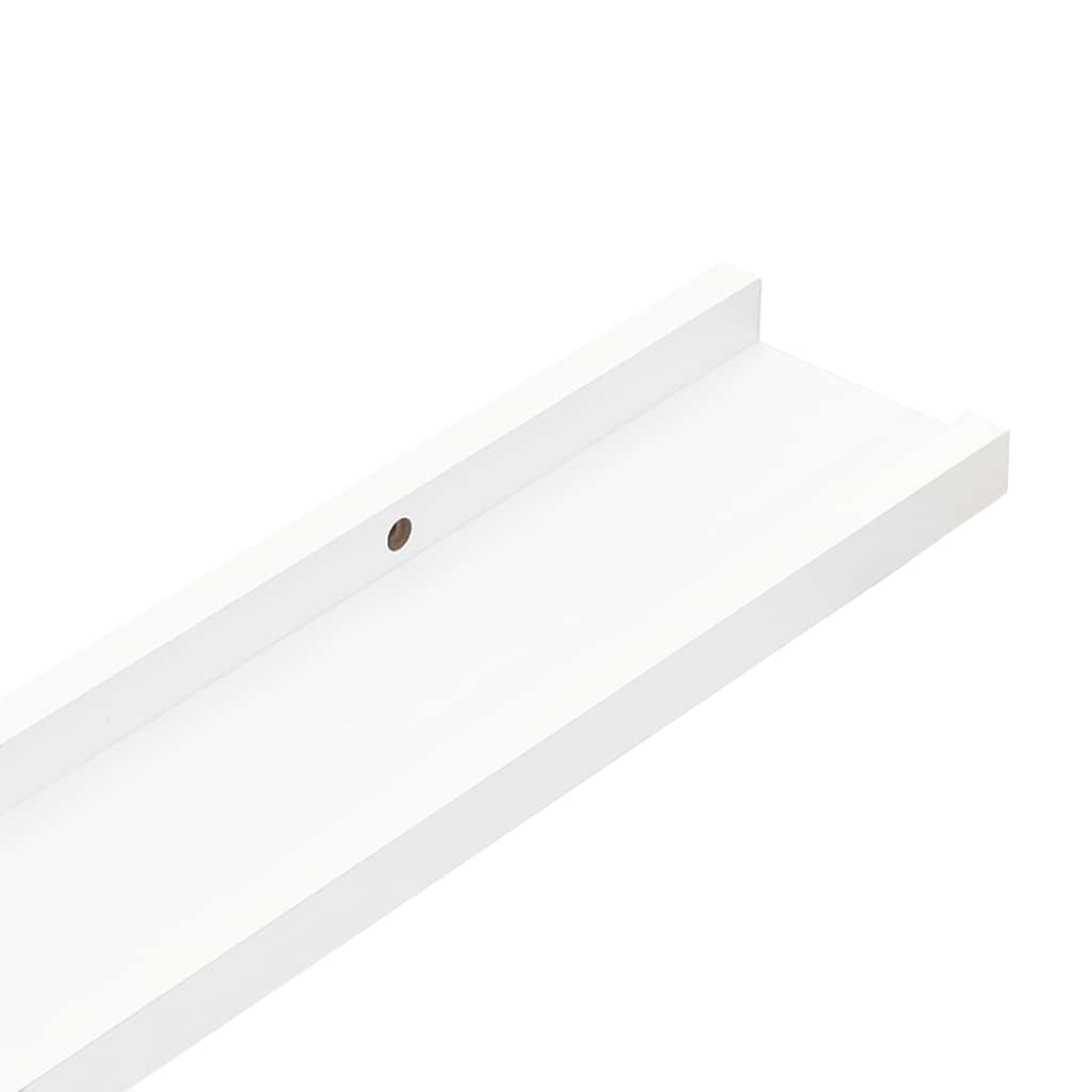 væghylder 4 stk. 80x9x3 cm hvid