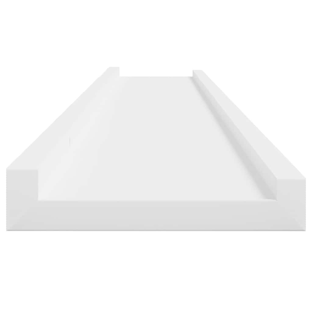væghylder 4 stk. 100x9x3 cm hvid