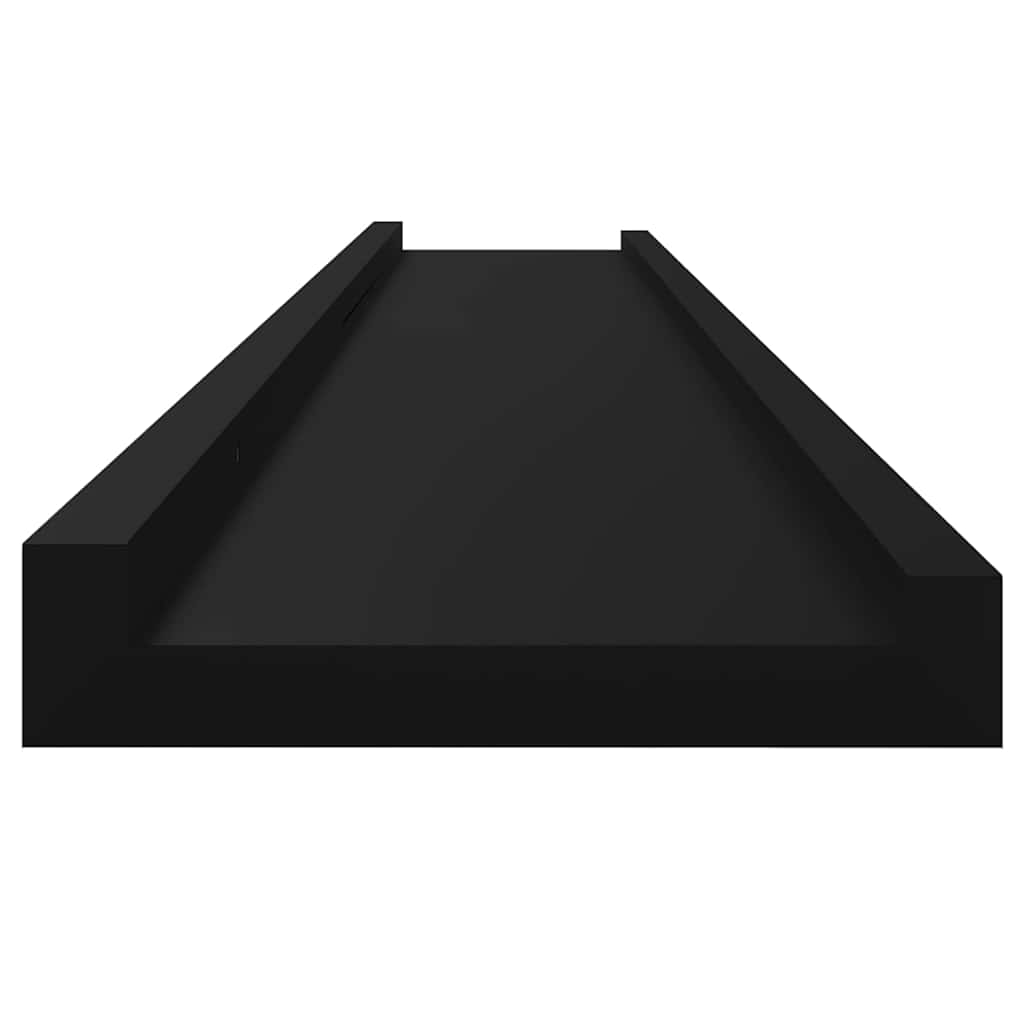 væghylder 2 stk. 115x9x3 cm sort
