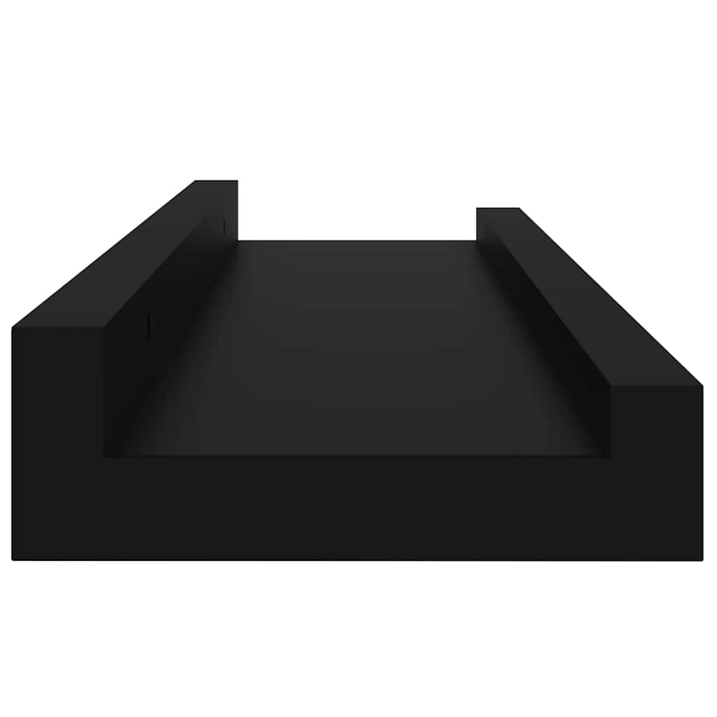 væghylder 4 stk. 40x9x3 cm sort