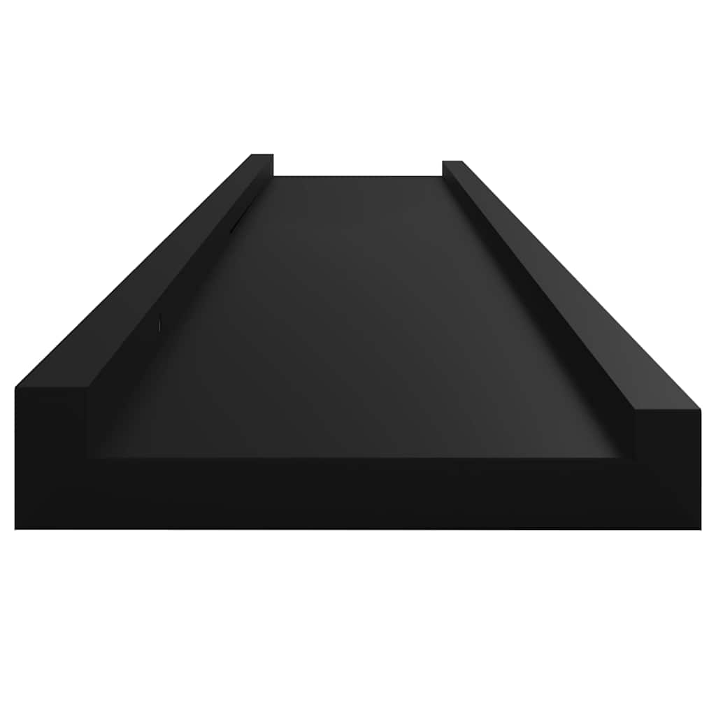 væghylder 4 stk. 100x9x3 cm sort