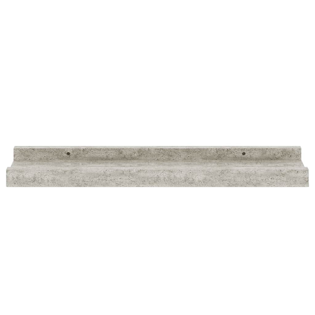 væghylder 4 stk. 40x9x3 cm betongrå