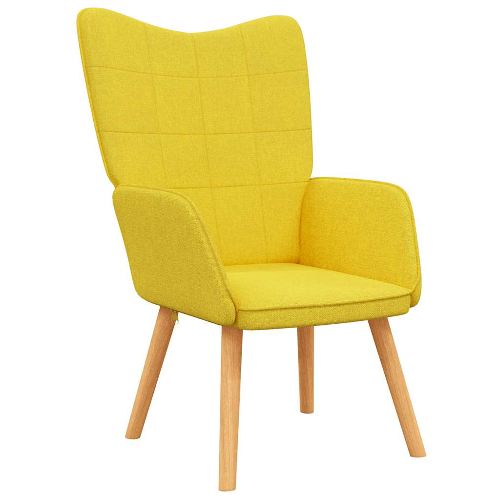 lænestol stof sennepsgul