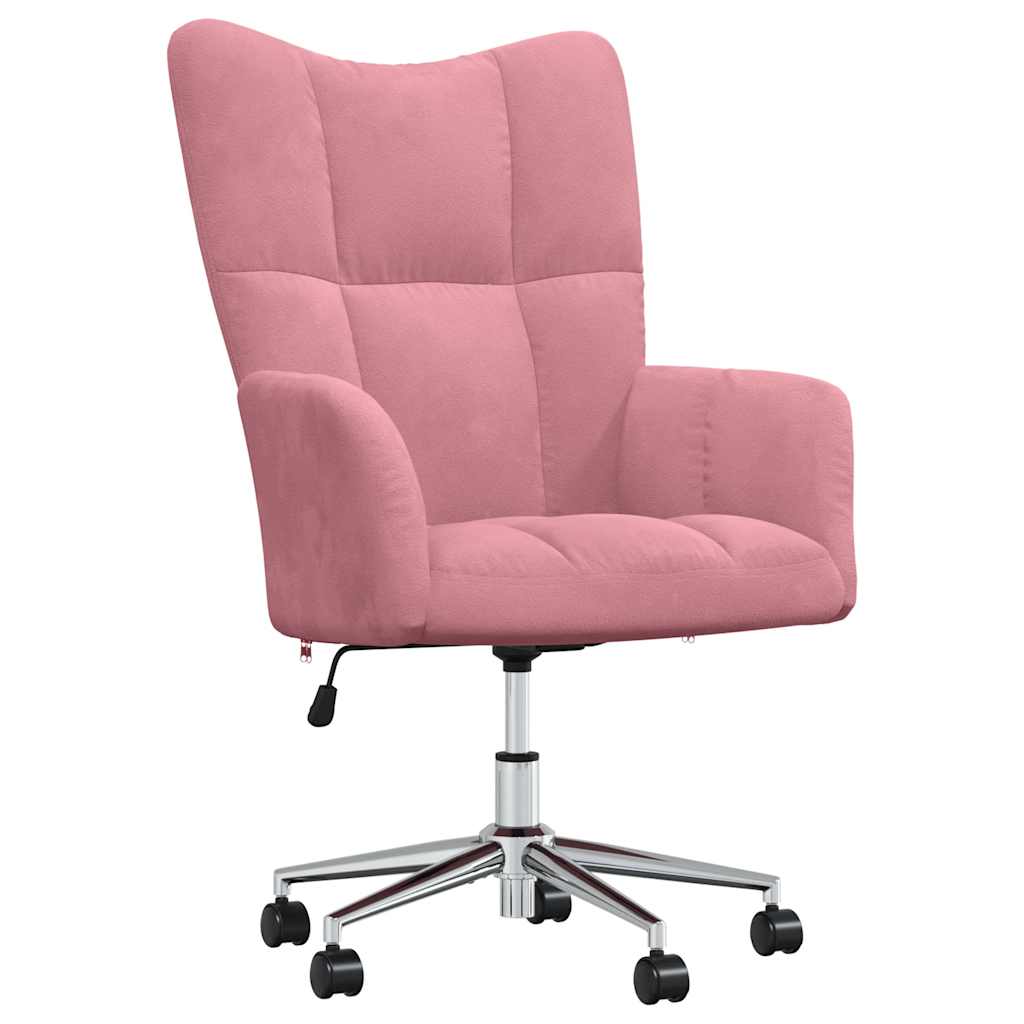 lænestol fløjl pink
