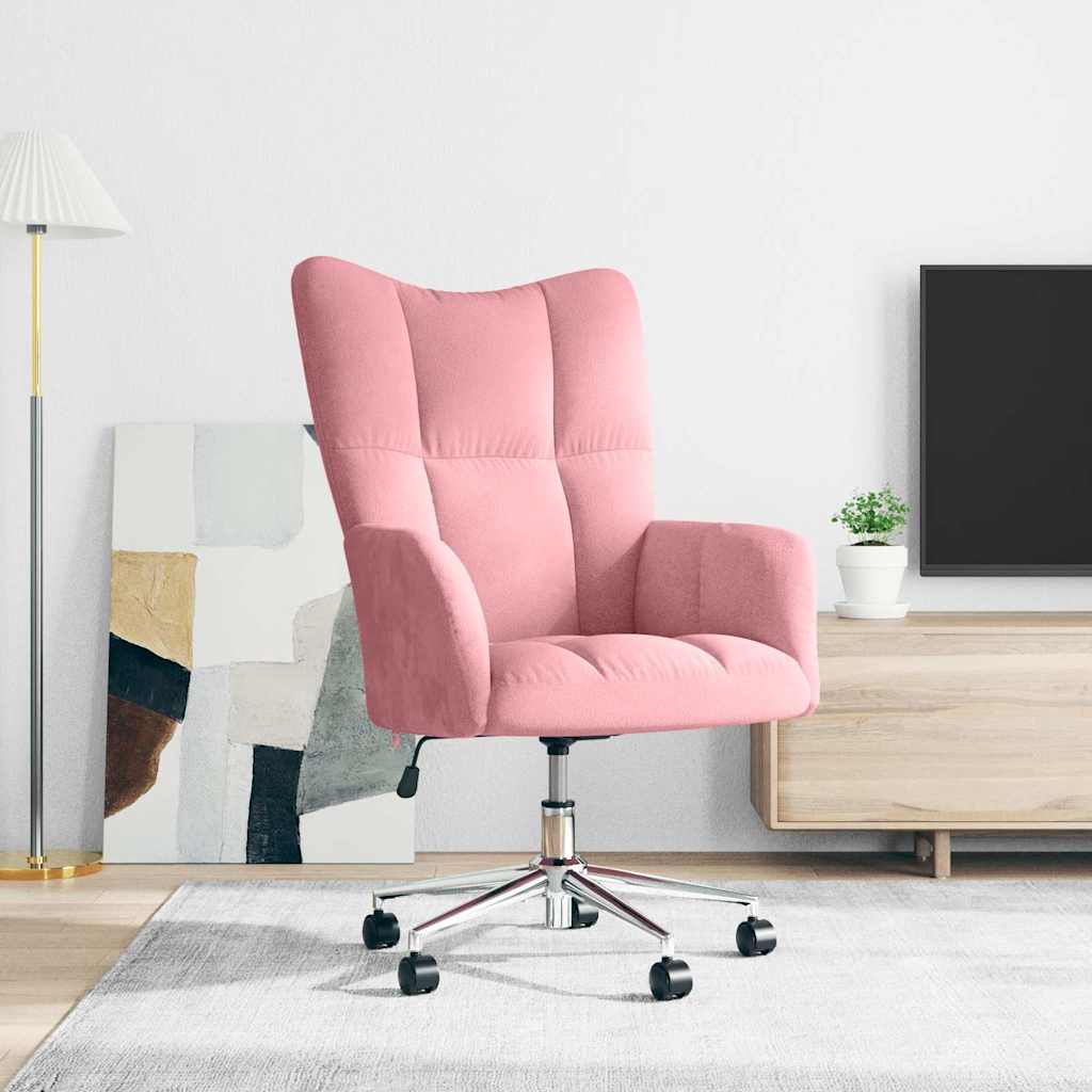 lænestol fløjl pink