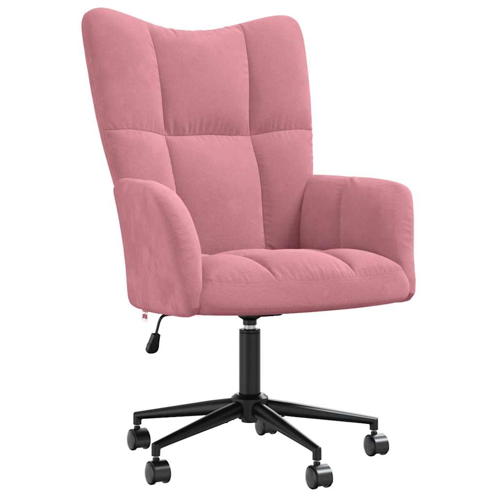 lænestol fløjl pink