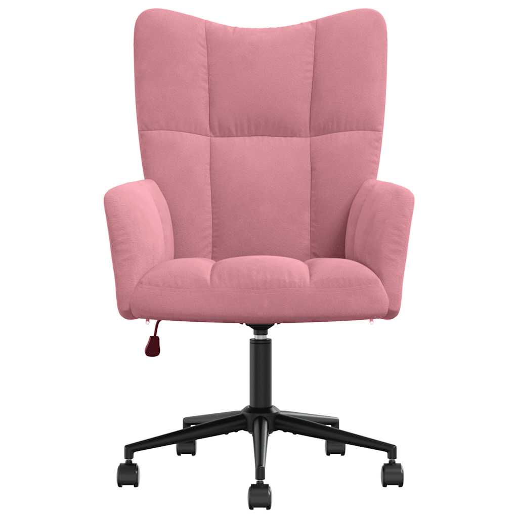lænestol fløjl pink
