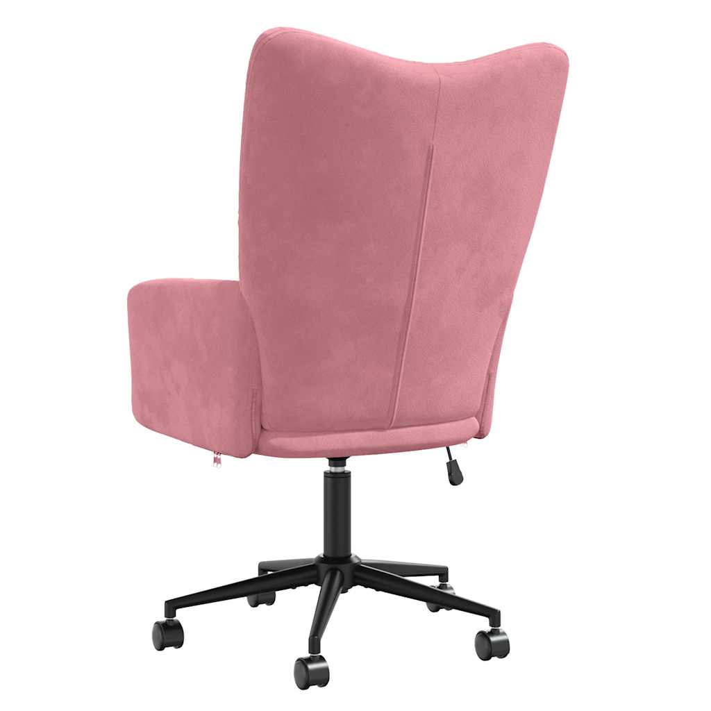 lænestol fløjl pink
