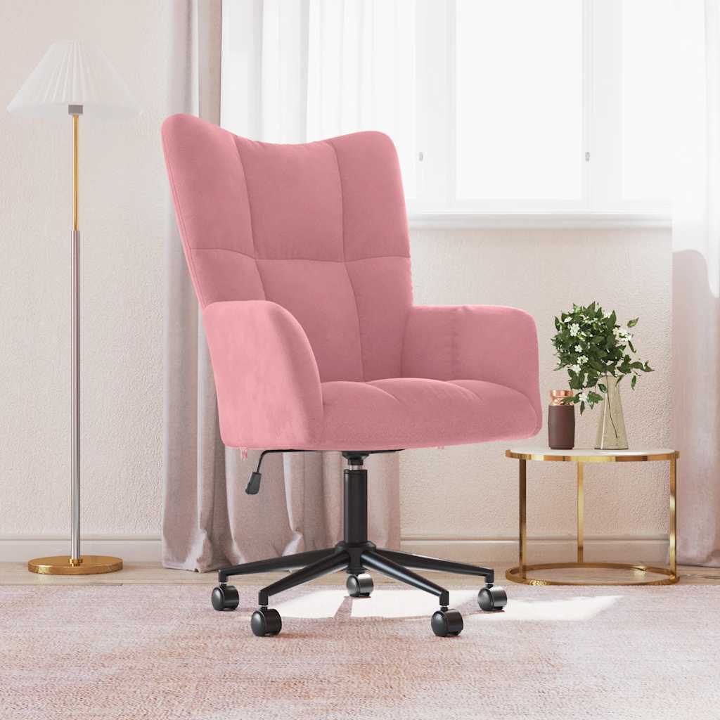 lænestol fløjl pink
