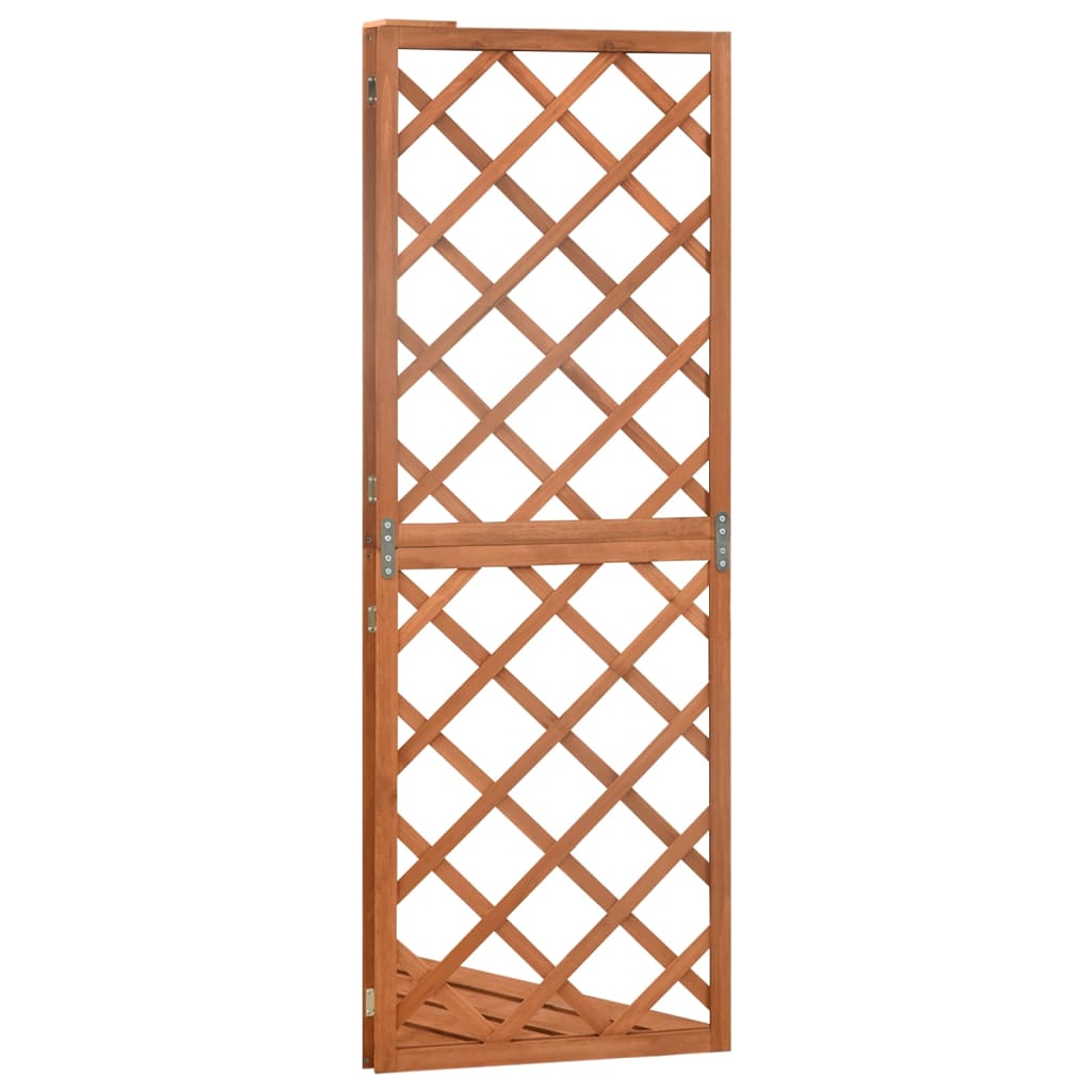 espalier til hjørne 50x50x145 cm massivt grantræ