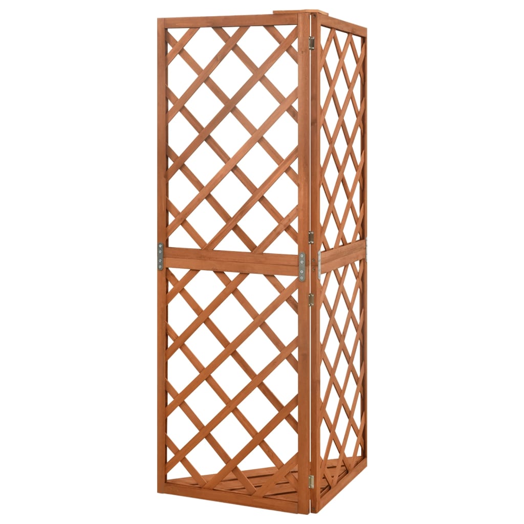 espalier til hjørne 50x50x145 cm massivt grantræ