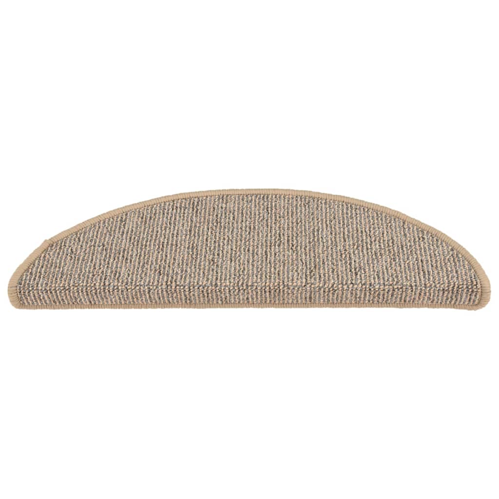 trappemåtter 15 stk. 56x17x3 cm brune halvrunde