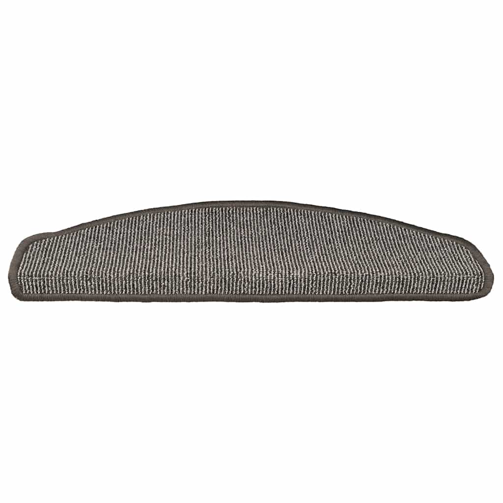 trappemåtter 15 stk. 65x21x4 cm grå halvrunde store