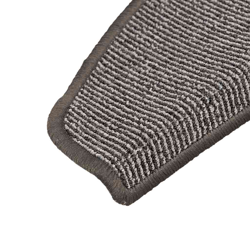 trappemåtter 15 stk. 65x21x4 cm grå halvrunde store