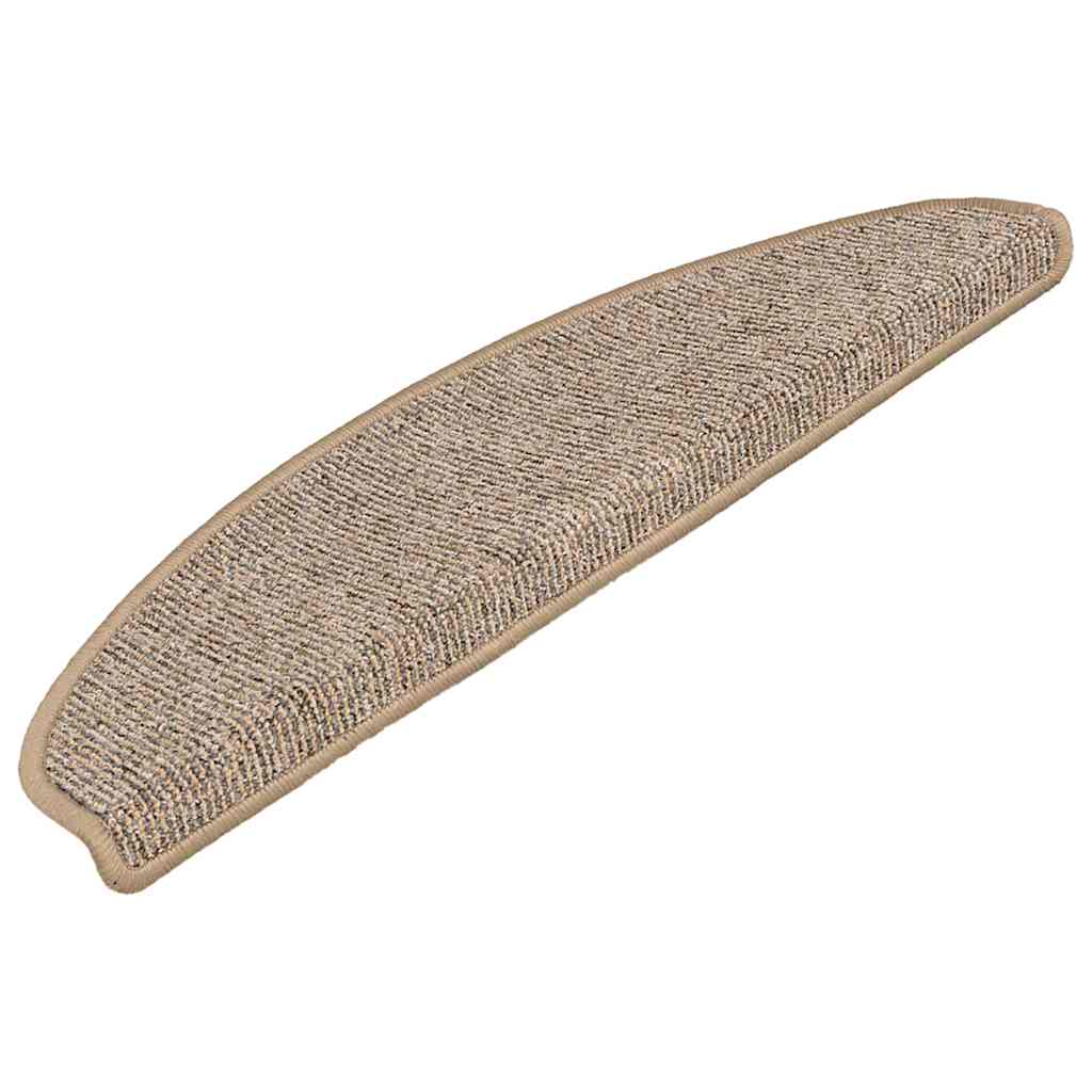 trappemåtter 15 stk. 65x21x4 cm brune halvrund store