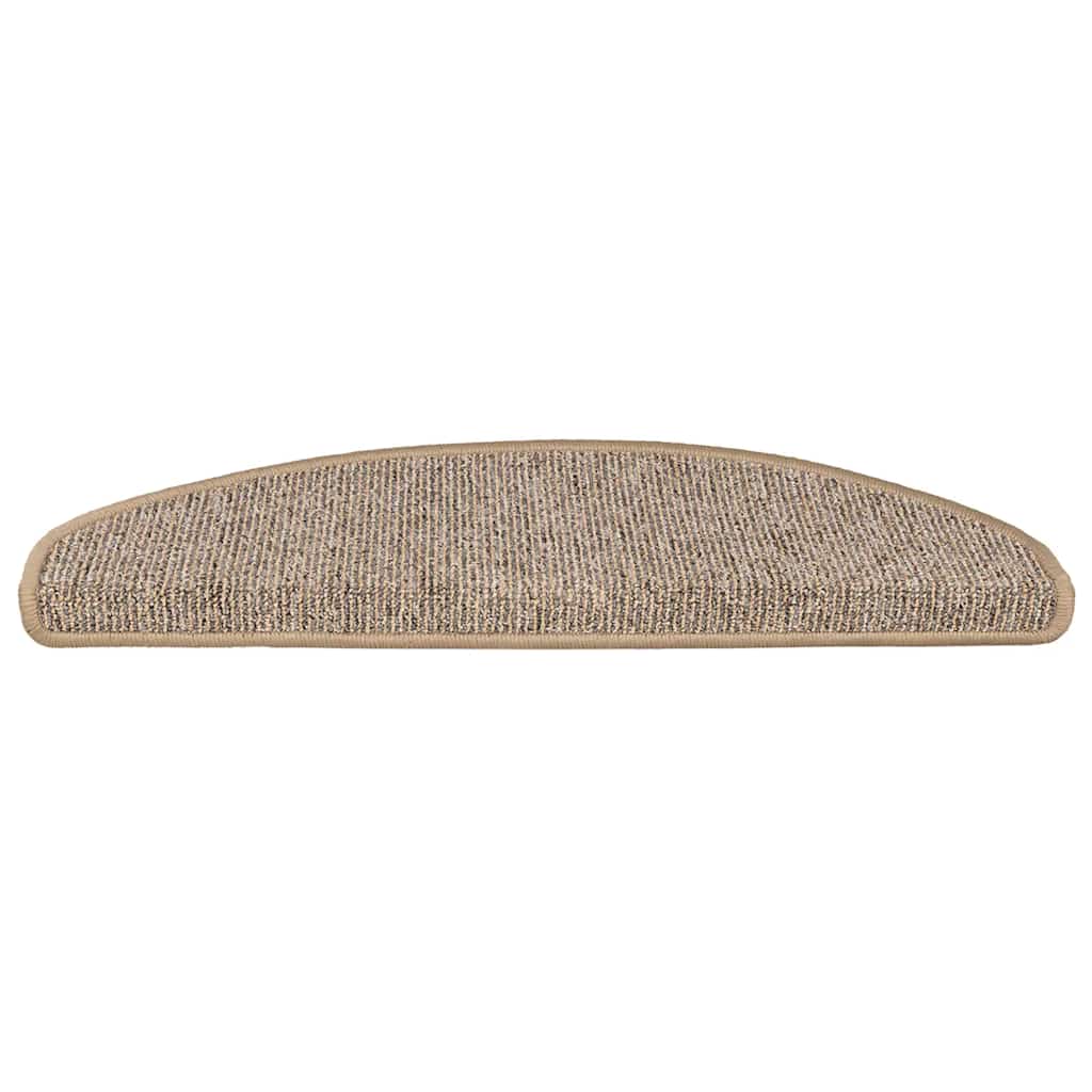 trappemåtter 15 stk. 65x21x4 cm brune halvrund store