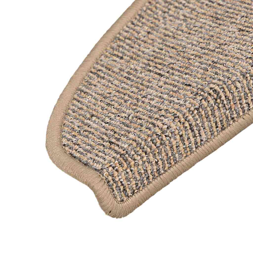 trappemåtter 15 stk. 65x21x4 cm brune halvrund store