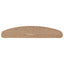 trappemåtter 15 stk. 65x21x4 cm lysebrune halvrunde store