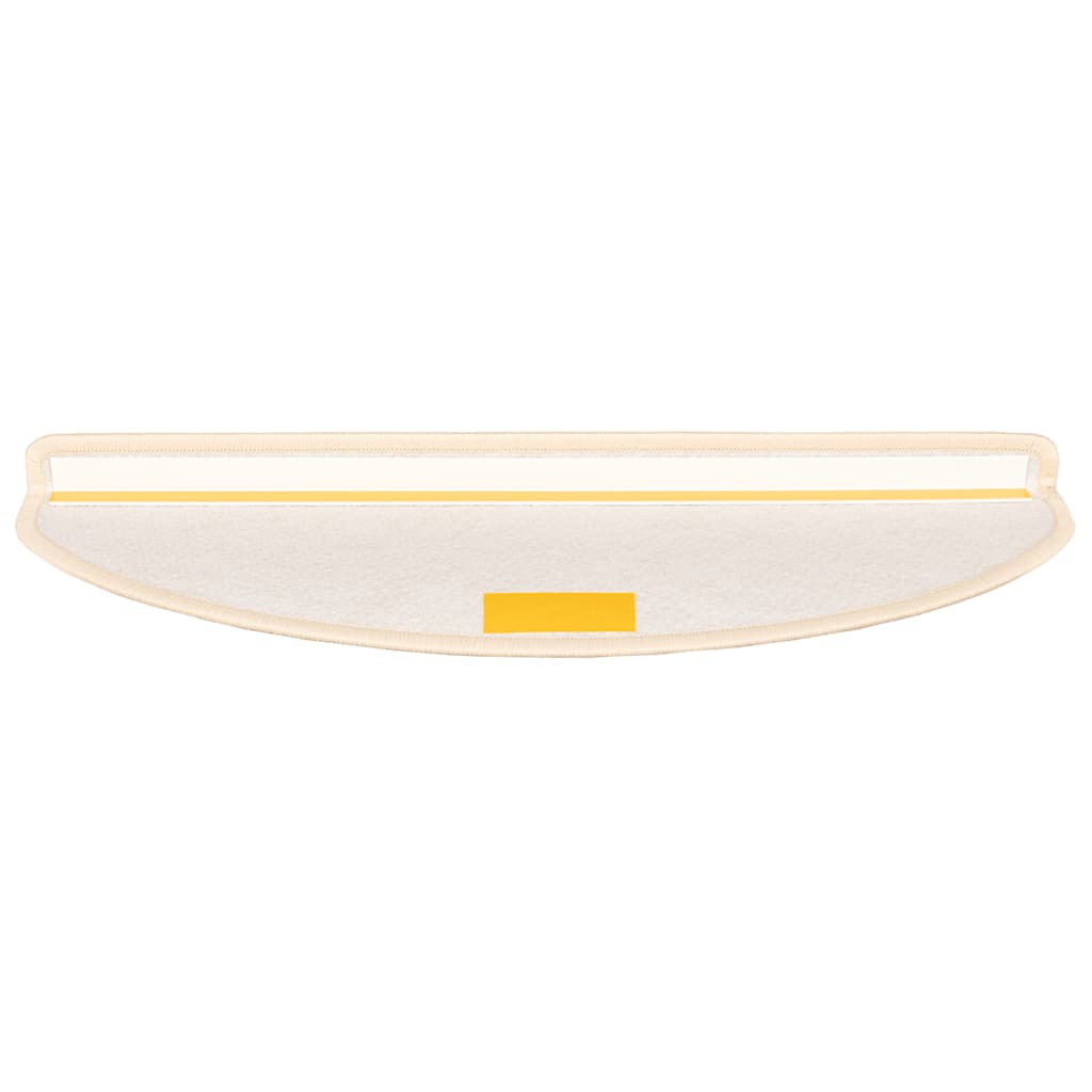 trappemåtter 15 stk. 65x21x4 cm hvide og brune halvrunde store