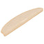 trappemåtter 15 stk. 65x21x4 cm cremefarvede halvrund store