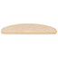 trappemåtter 15 stk. 65x21x4 cm cremefarvede halvrund store
