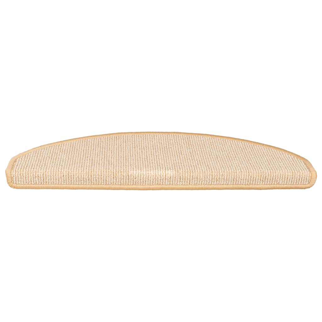 trappemåtter 15 stk. 65x21x4 cm cremefarvede halvrund store