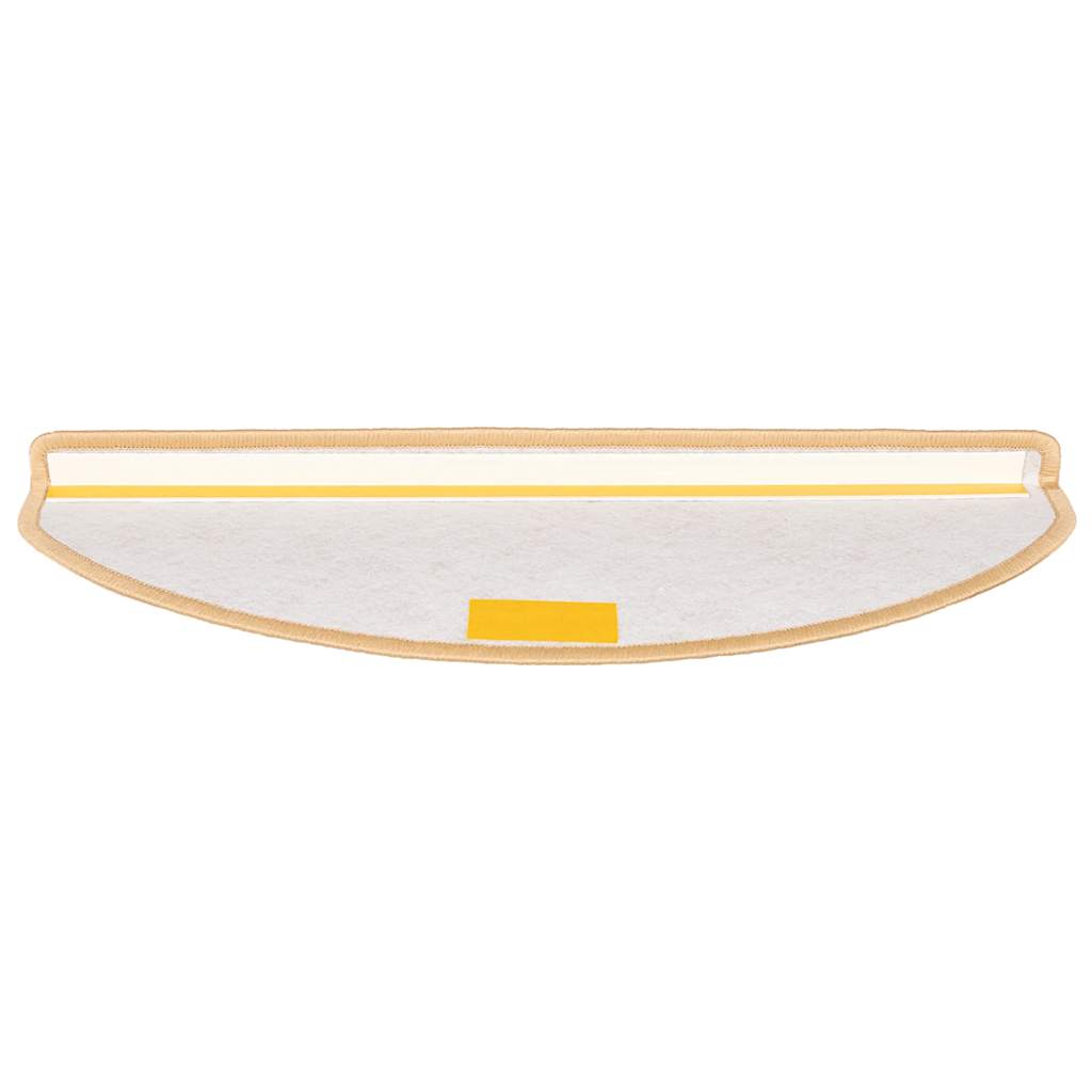 trappemåtter 15 stk. 65x21x4 cm cremefarvede halvrund store
