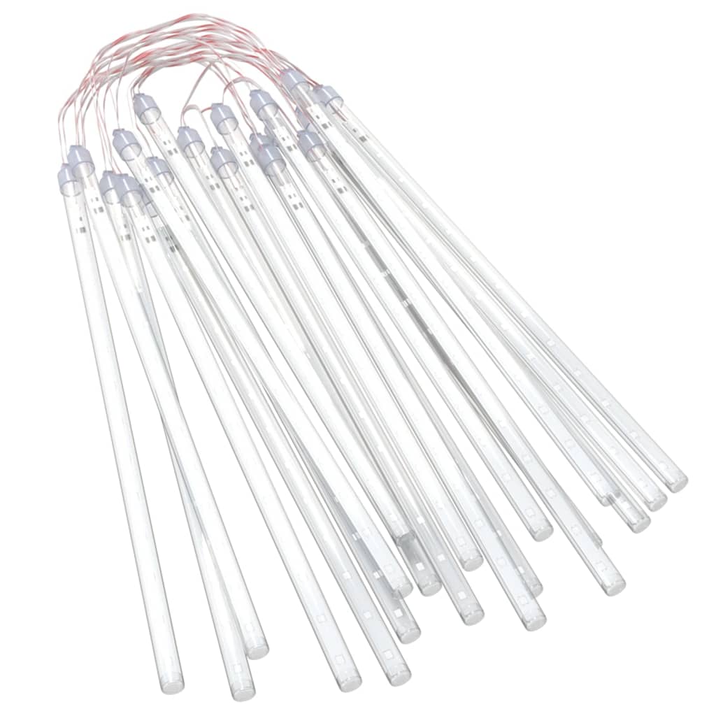 meteorlys 8 stk. 30 cm 192 LED'er indendørs/udendørs kold hvid