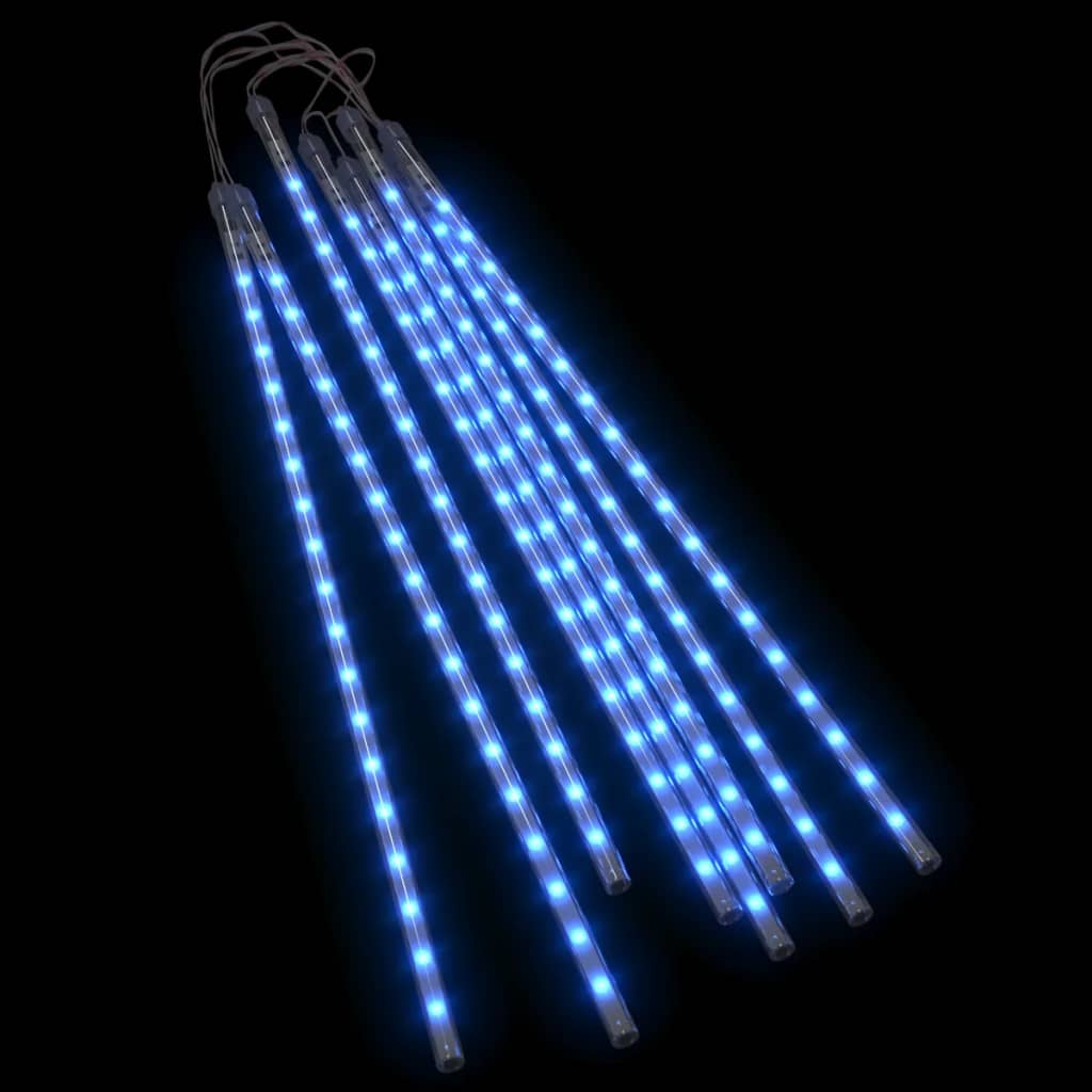 lyskæde meteorregn 8 stk. 50 cm 288 LED'er blåt lys